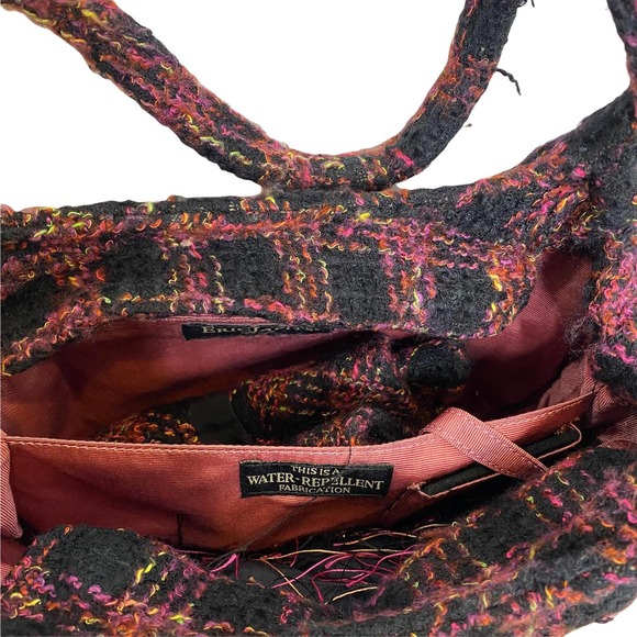 Eric Javits New York Women's Wool Felted Bag Boho Purse Scarf Hat Zip Closure - Picture 3 of 5